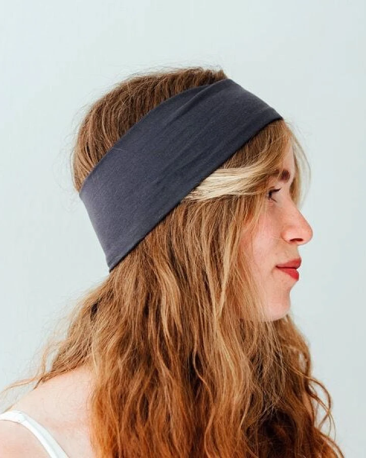 Liebe Deinen Planeten Bio Stirnband Basic - elastischer Baumwoll Jersey in vielen Farben