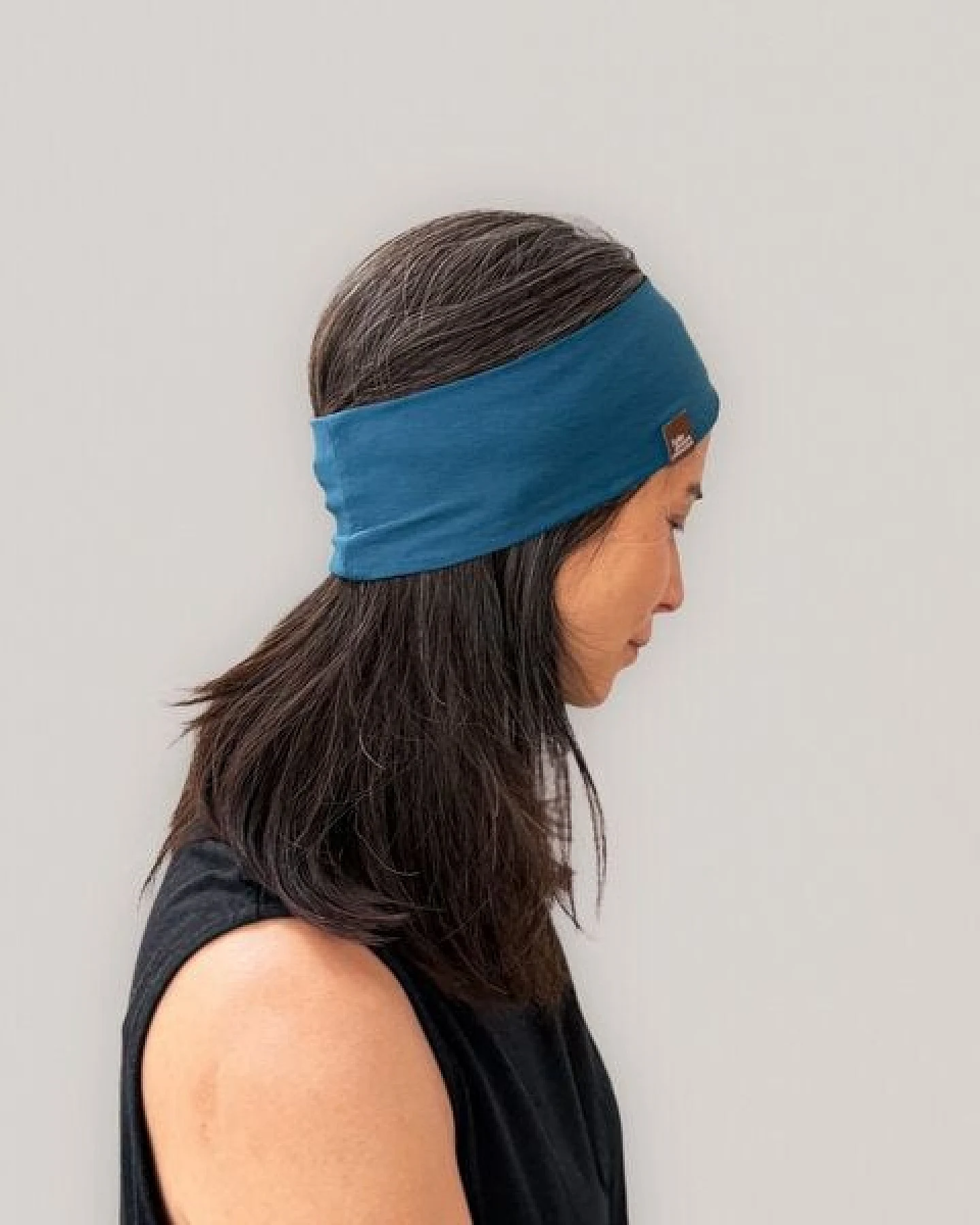 Liebe Deinen Planeten Bio Stirnband Basic - elastischer Baumwoll Jersey in vielen Farben – Ansicht 3