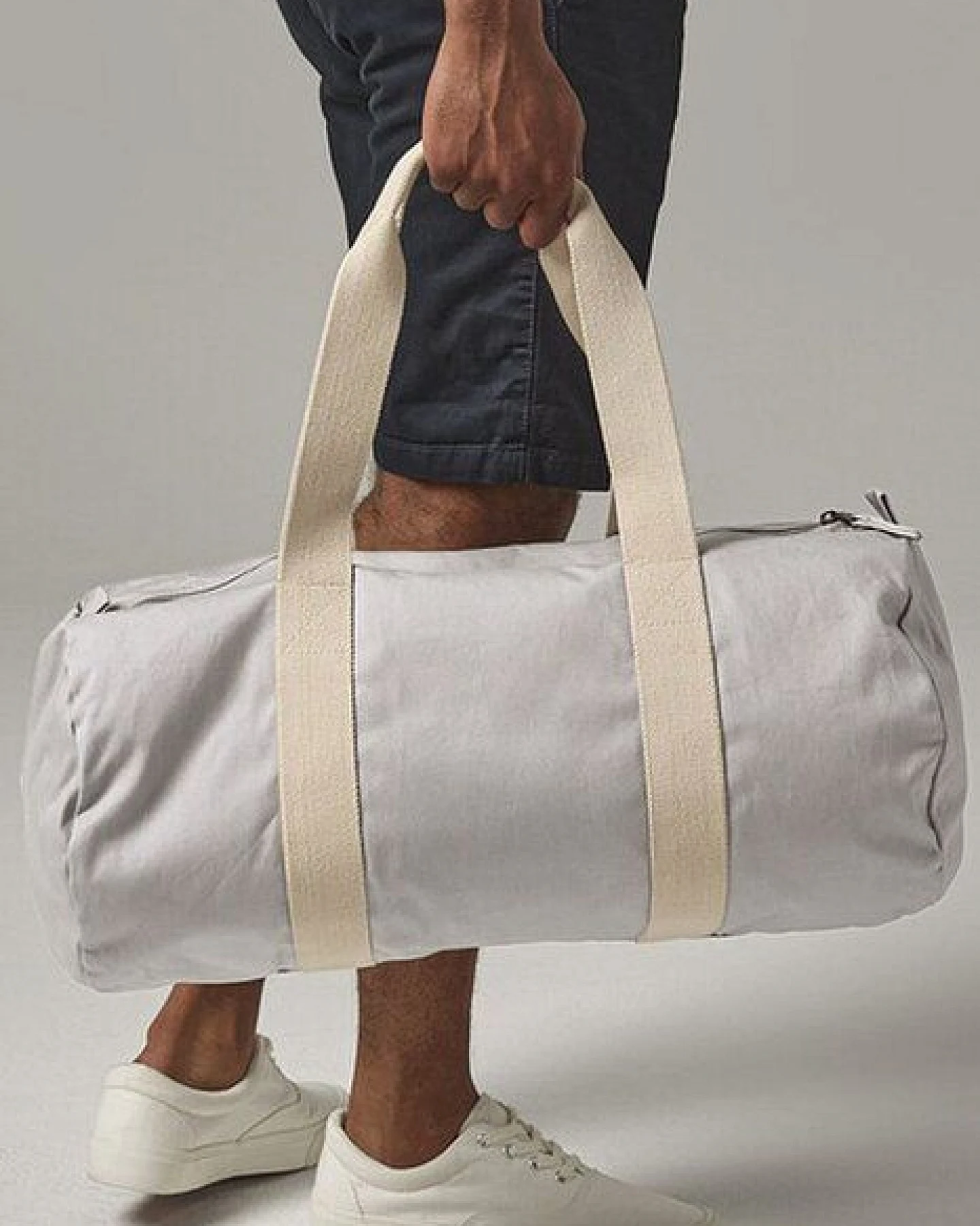 Reisetasche Sporttasche Weekender Westford Mill EarthAware Organic Bio Baumwolle Barrel Bag – Ansicht 2