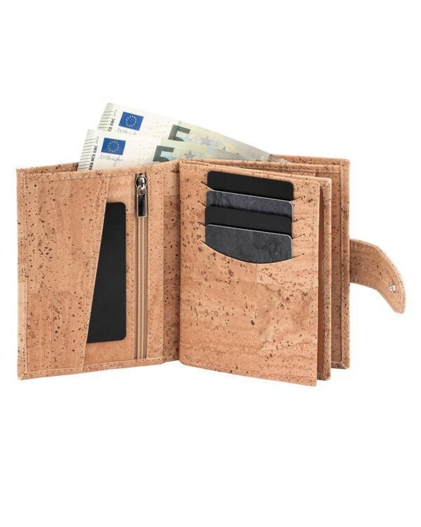 Simaru Damen naturkork Geldbörse mit RFID Schutz ,wasserfestes Portemonnaie – Ansicht 3