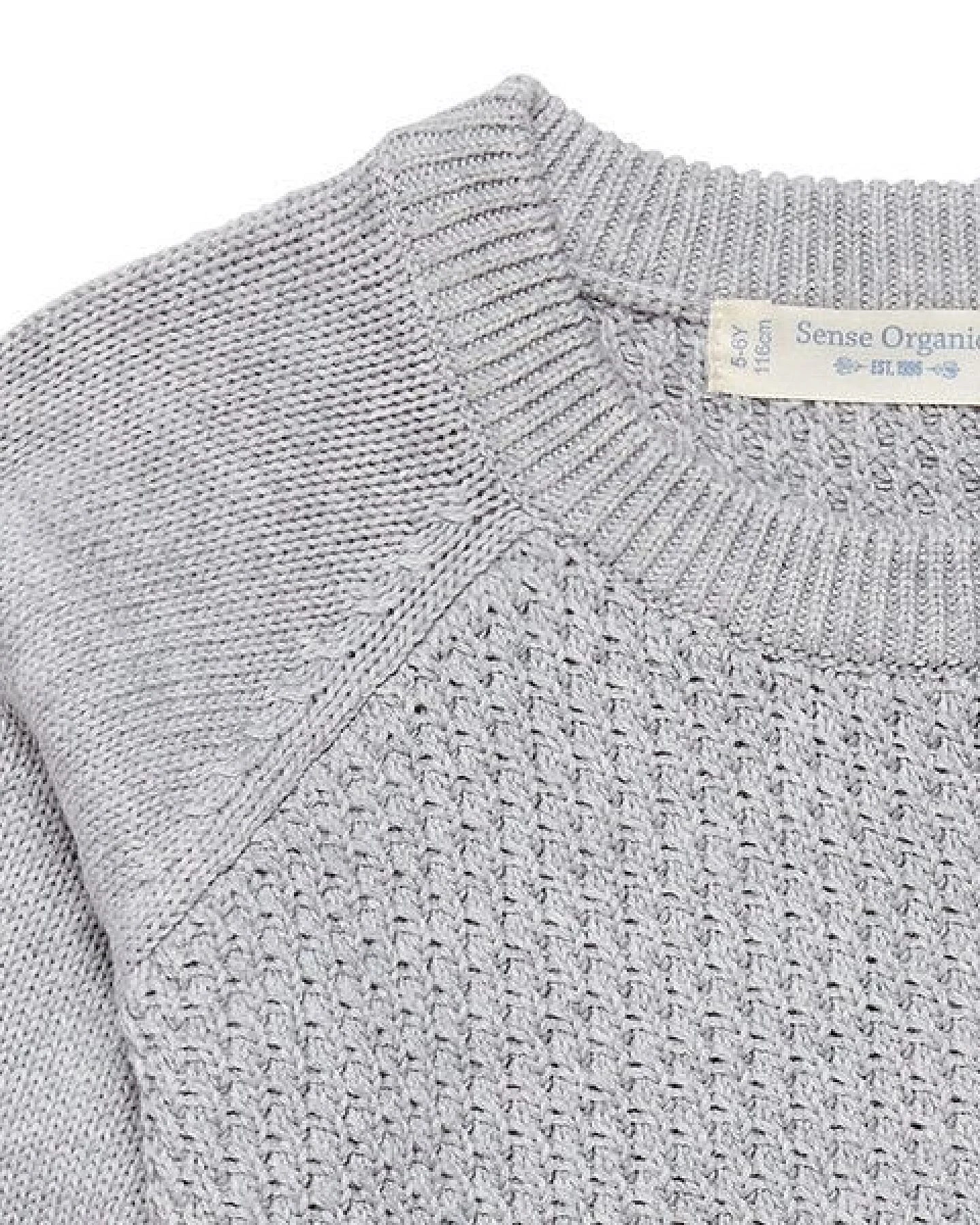 Sense Organics & friends in cooperation with GARY MASH Strickpulli Piet Grau – Ansicht 3