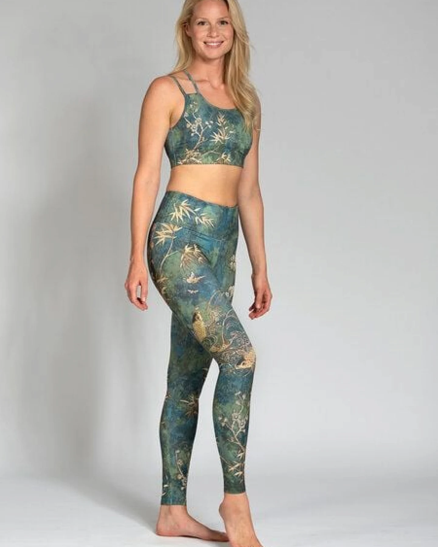 Magadi Yoga Leggings CAMO komfortables Stretchmaterial, eingearbeitete Tasche – Ansicht 4