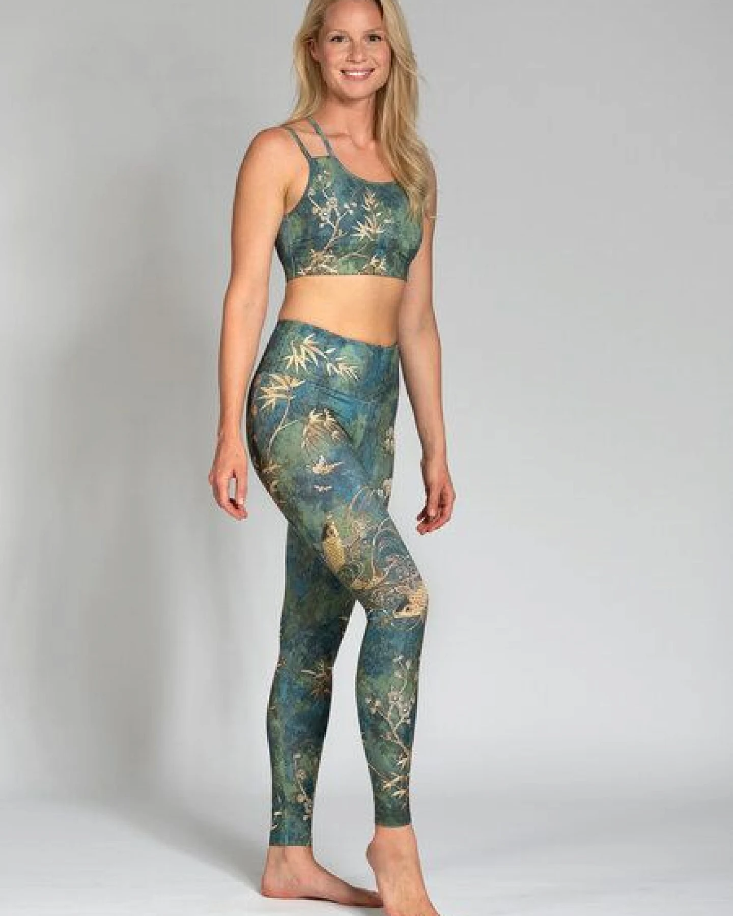 Magadi Yoga Leggings CAMO komfortables Stretchmaterial, eingearbeitete Tasche – Ansicht 4