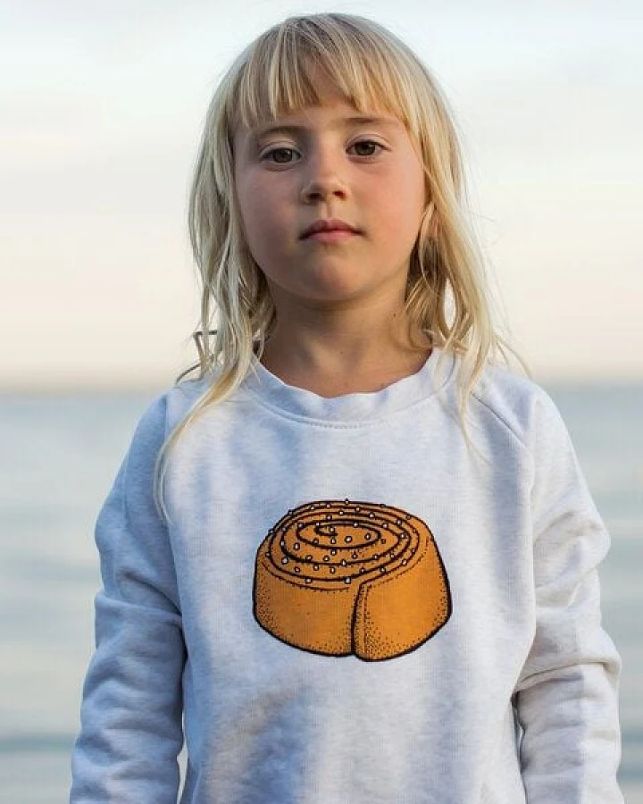 Cmig Zimtschnecke Pulli in cream heather grey