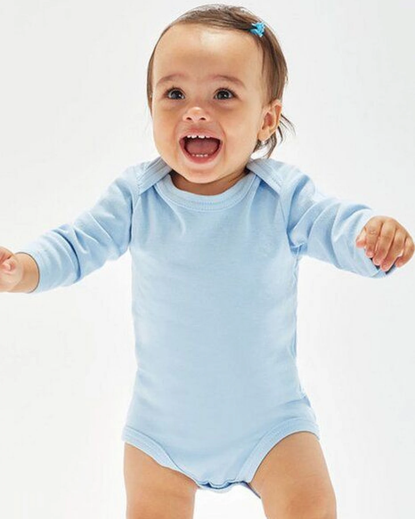 Babybugz Baby Kimono Wickelbody Strampler Langarm – Ansicht 2