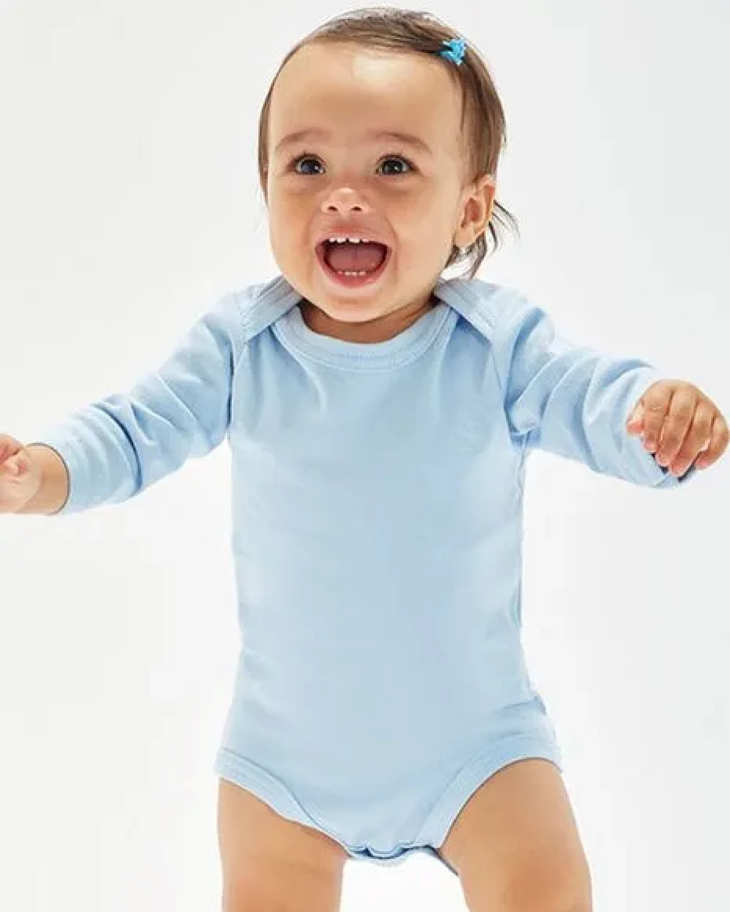 Babybugz Baby Kimono Wickelbody Strampler Langarm – Ansicht 2