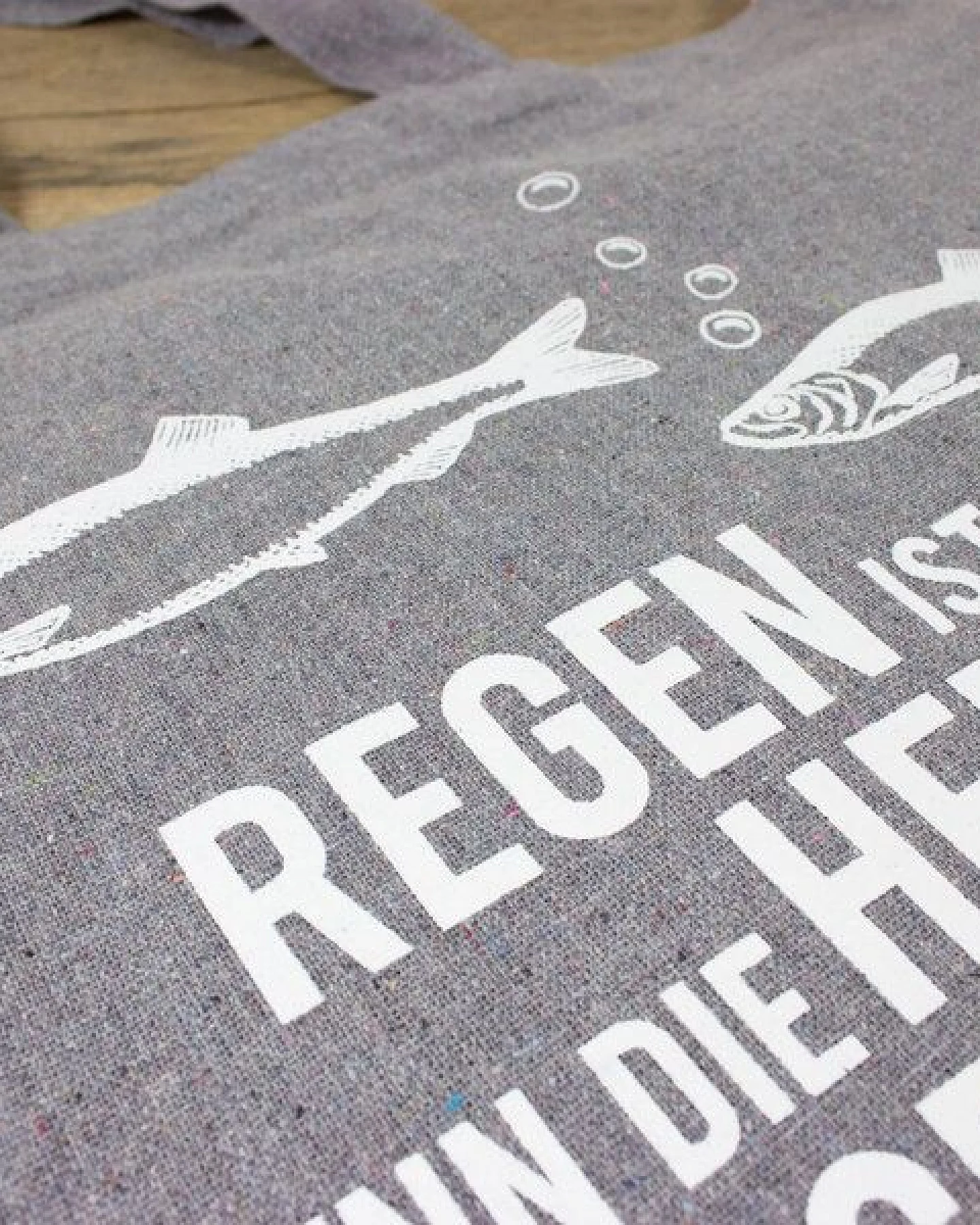 Bow & Hummingbird Baumwoll-Beutel "Regen ist..." – Ansicht 2