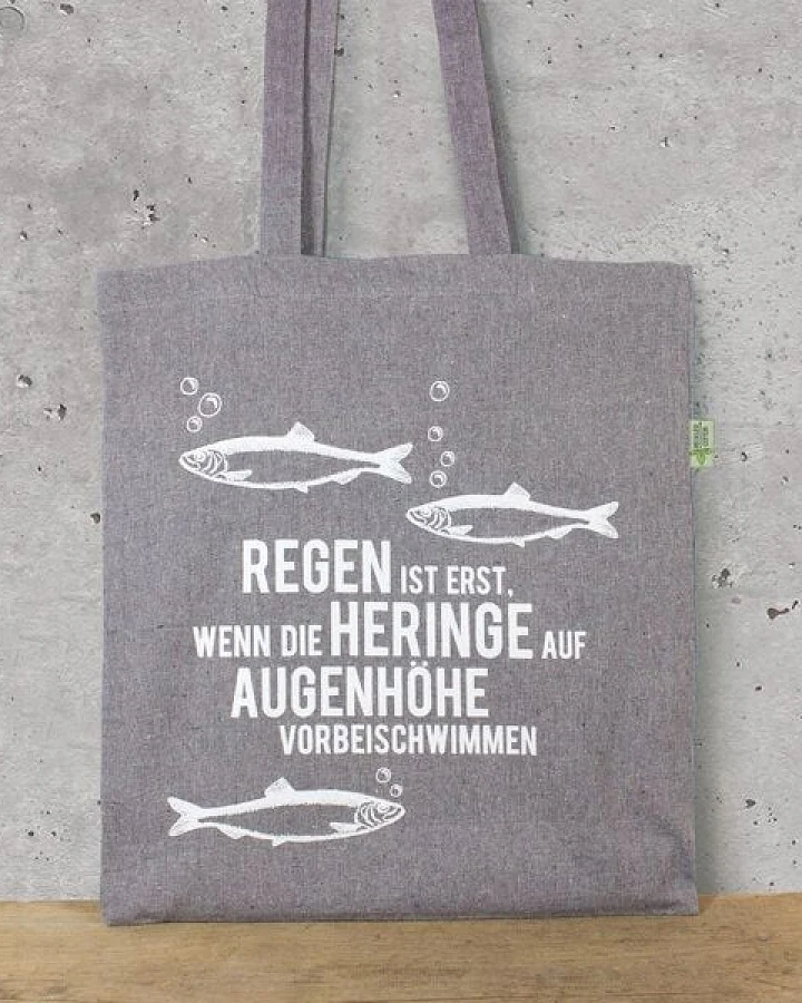 Bow & Hummingbird Baumwoll-Beutel "Regen ist..."