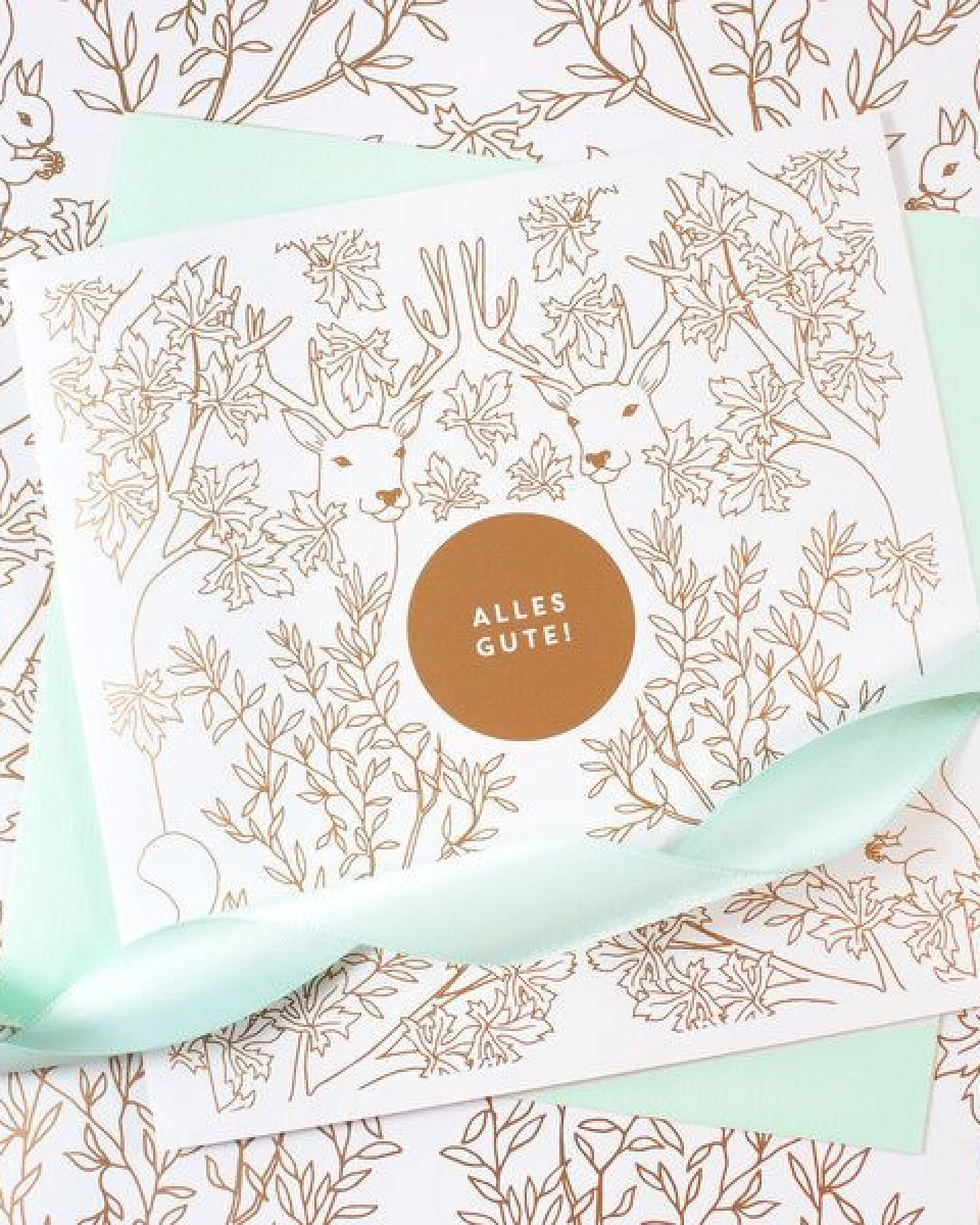 Bow & Hummingbird Grußkarte Alles Gute – Ansicht 2