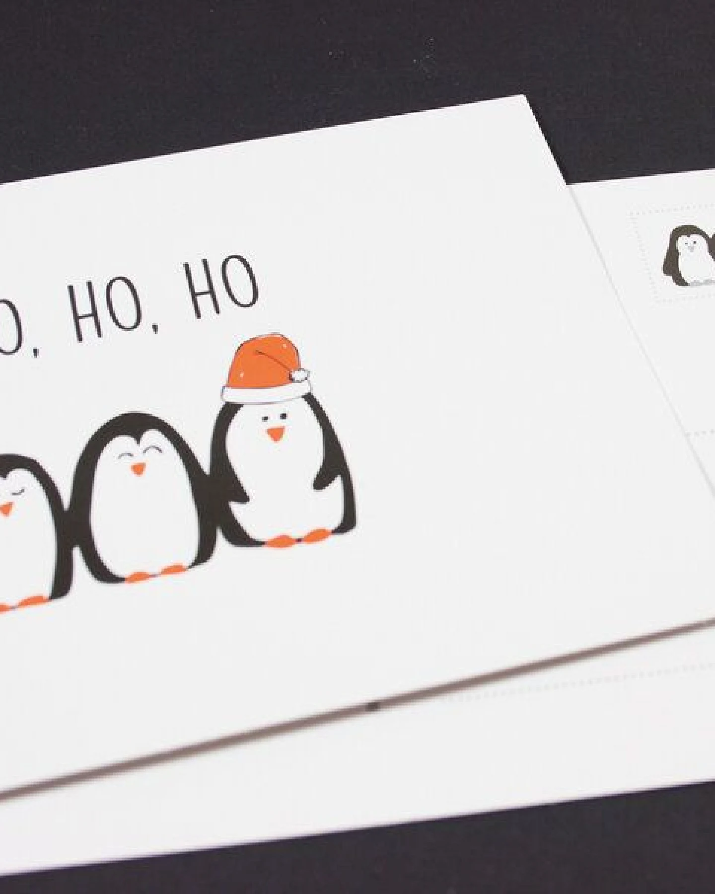 Bow & Hummingbird Postkarte "Ho, ho, ho" – Ansicht 2