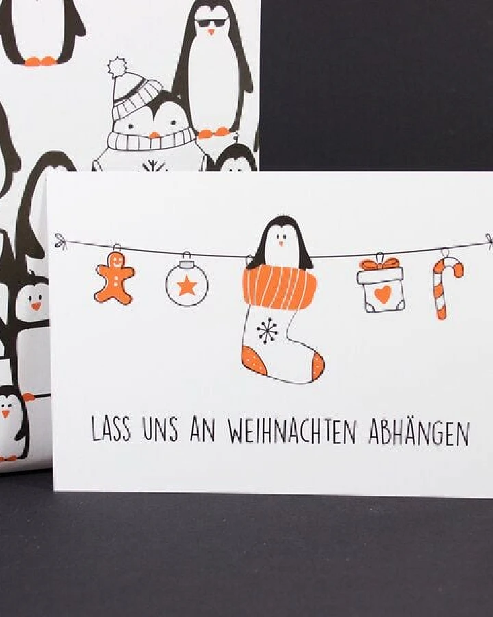 Bow & Hummingbird Postkarte "Lass uns abhängen"