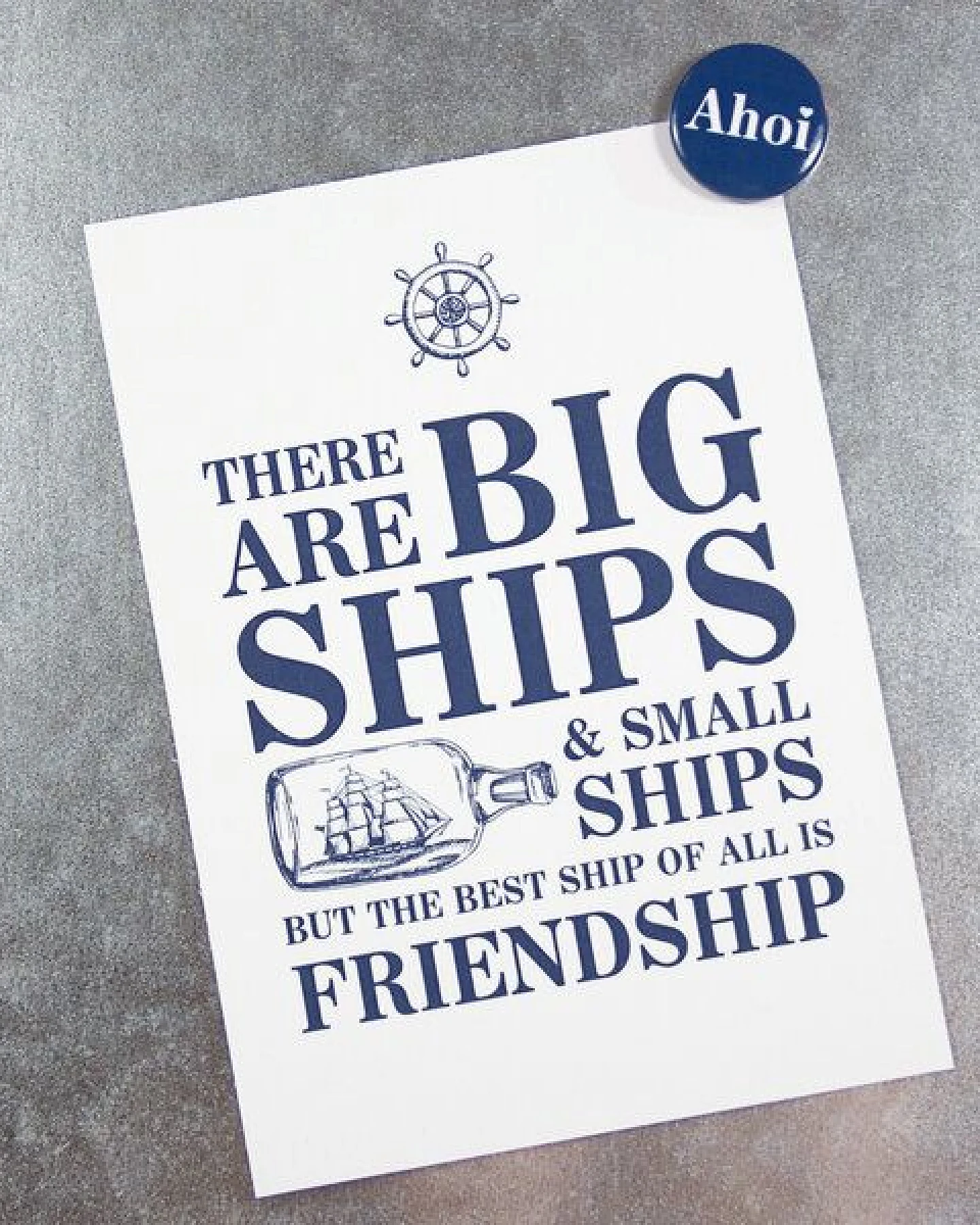 Bow & Hummingbird Postkarte Friendship – Ansicht 2