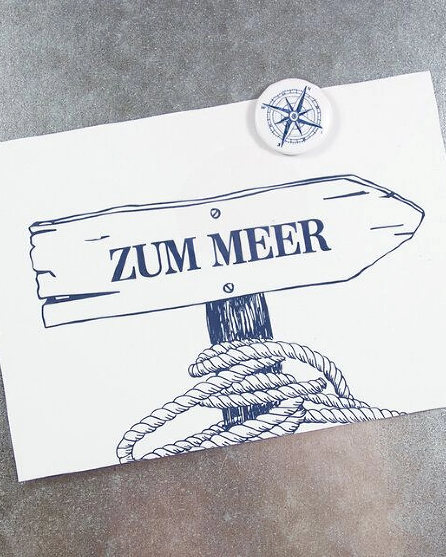 Bow & Hummingbird Postkarte Zum Meer – Ansicht 2