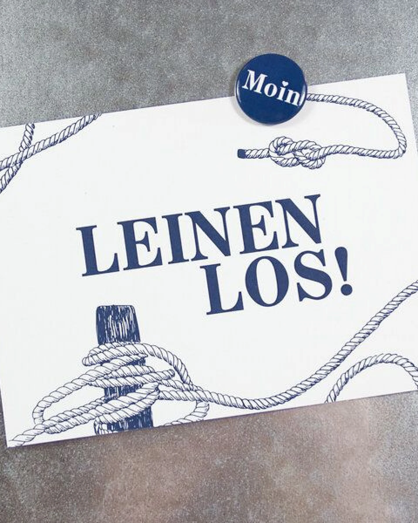 Bow & Hummingbird Postkarte Leinen los! – Ansicht 2