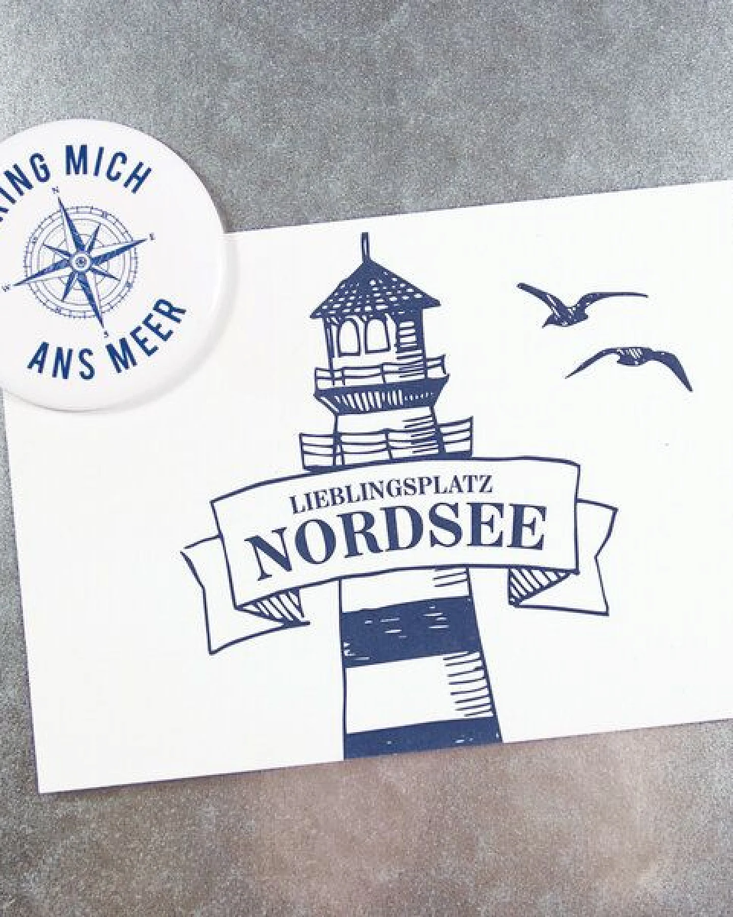 Bow & Hummingbird Postkarte Nordsee – Ansicht 2