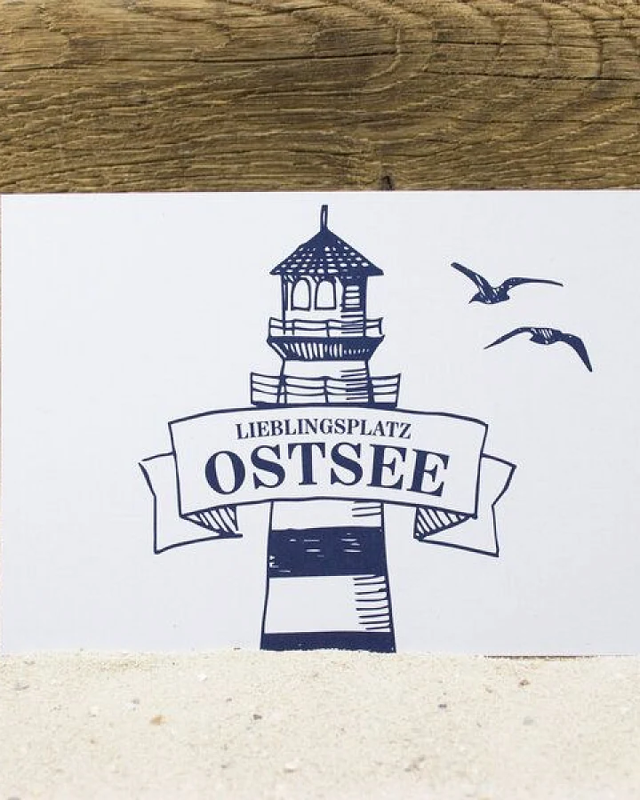 Bow & Hummingbird Postkarte Ostsee