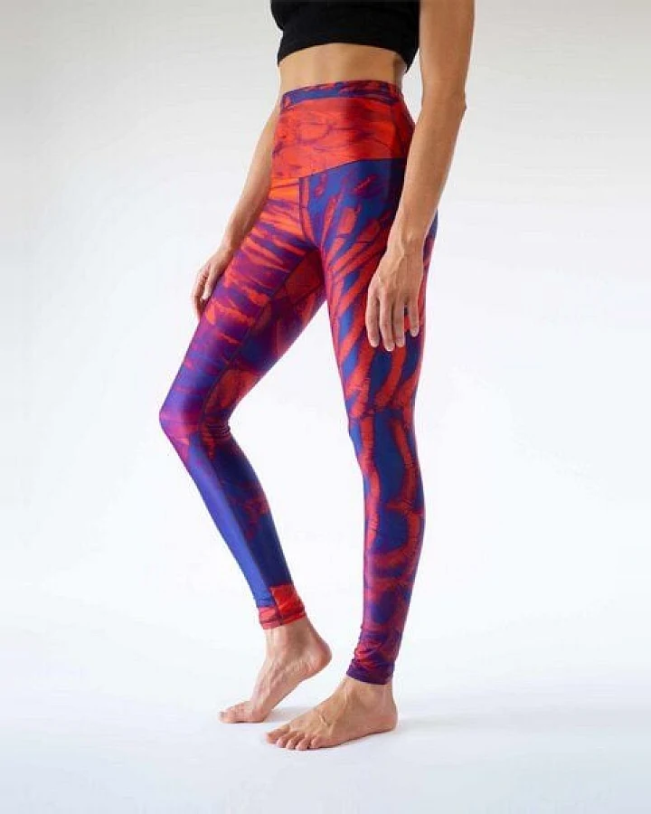 Arctic Flamingo Yoga-Leggings PURPLE BIRD