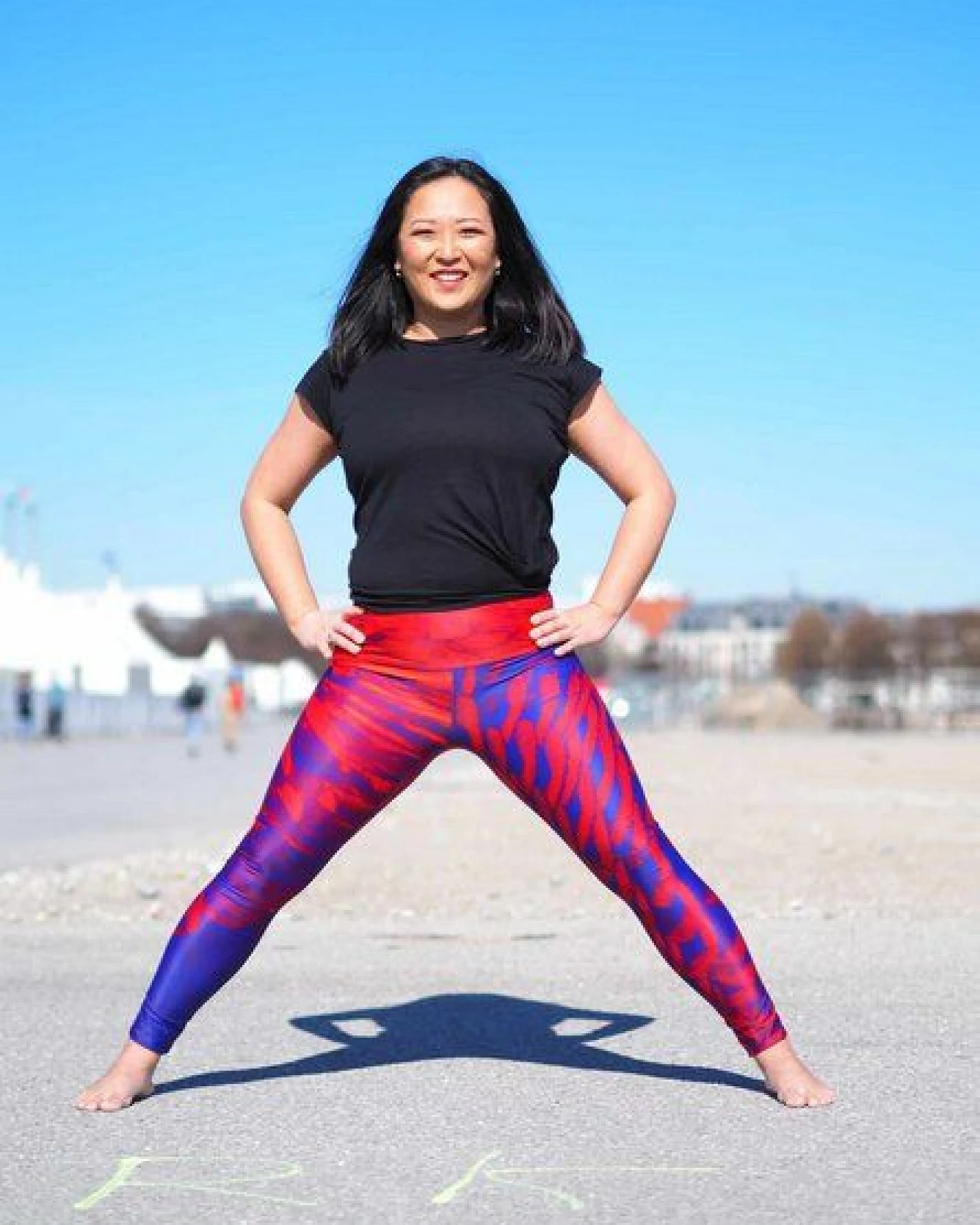 Arctic Flamingo Yoga-Leggings PURPLE BIRD – Ansicht 2