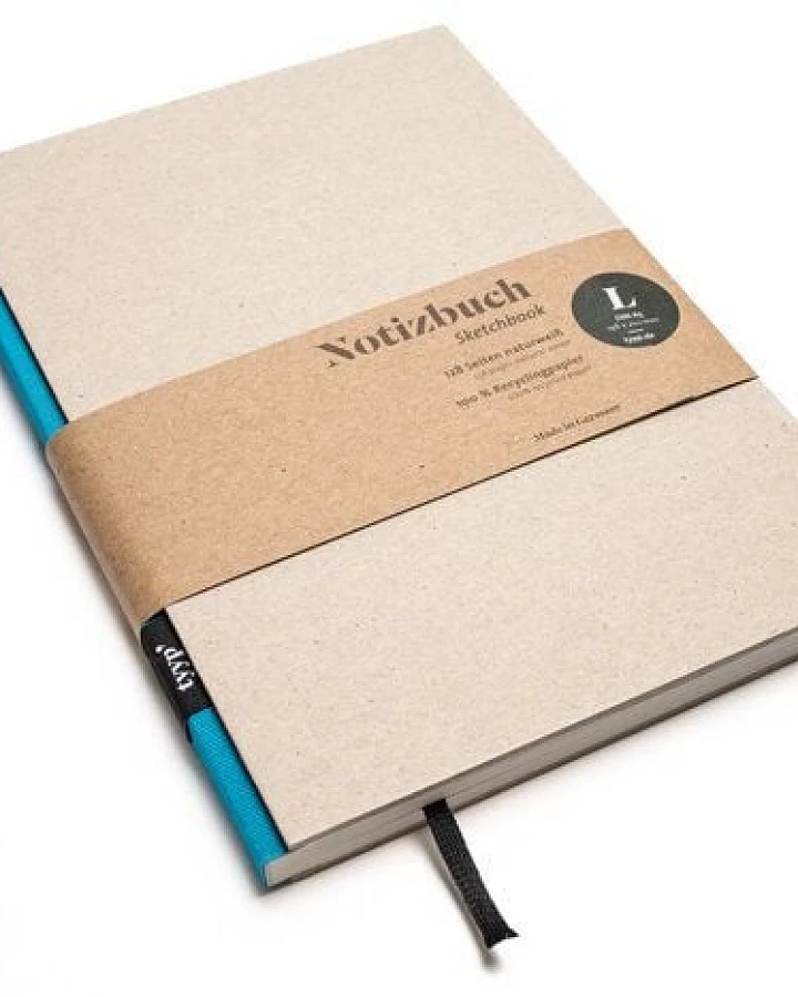 tyyp Notizbuch A5 – 100% Recyclingpapier – handmade in Germany – BerlinBook