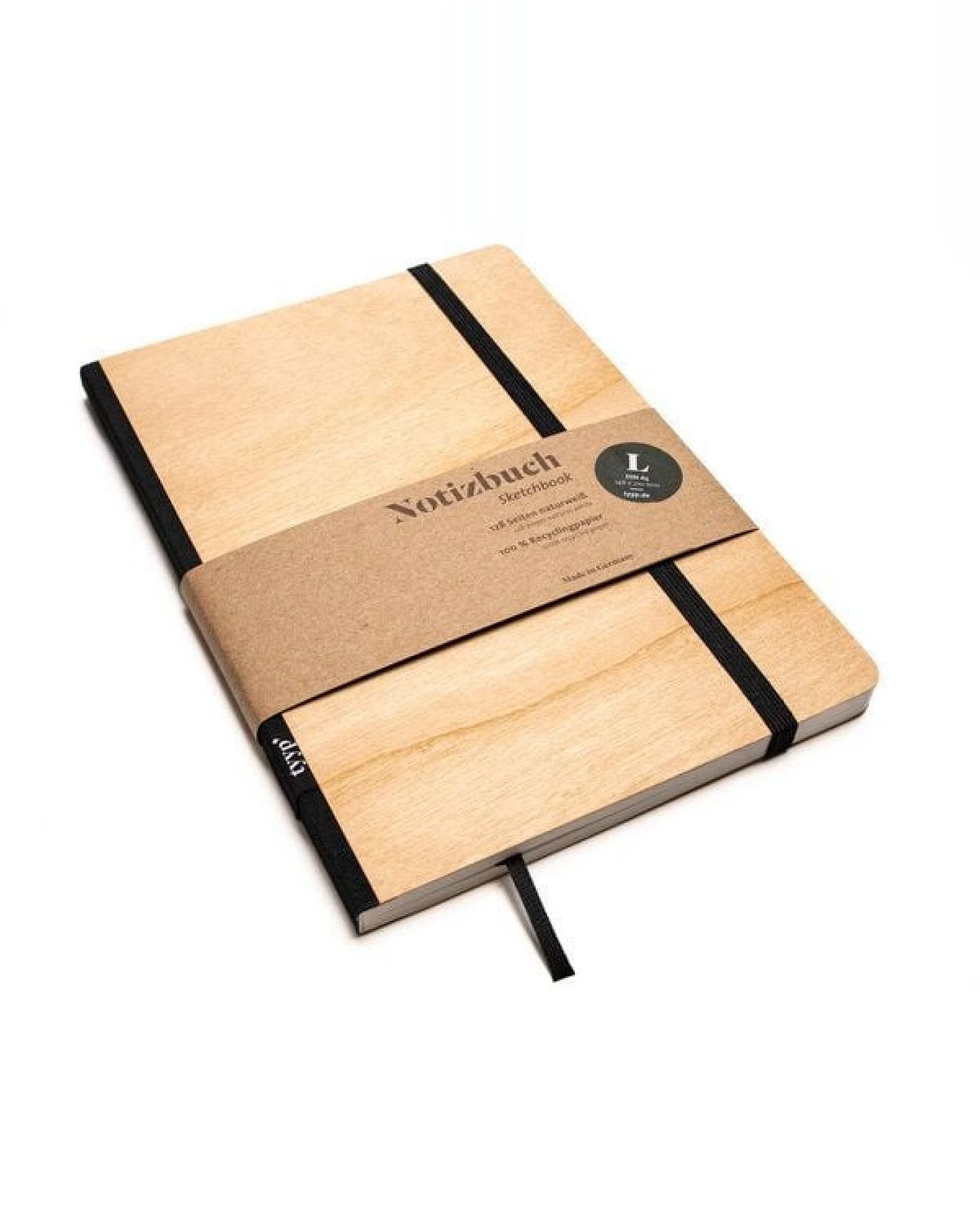 tyyp Notizbuch A5 Holz – 100% Recyclingpapier – FSC – handmade – Ansicht 4