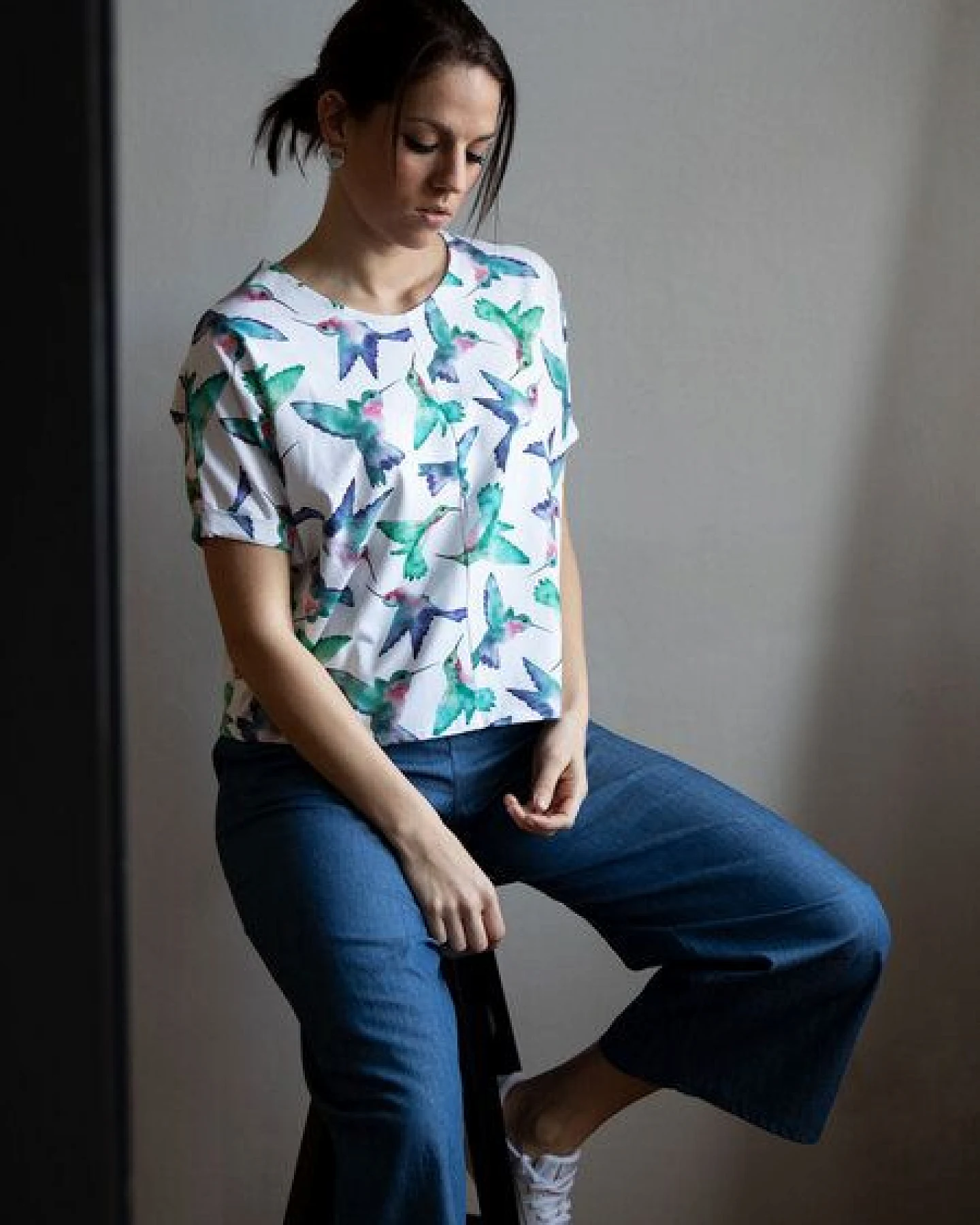 Ecostories Ladies Shirt Kolibri Leaves – Ansicht 3
