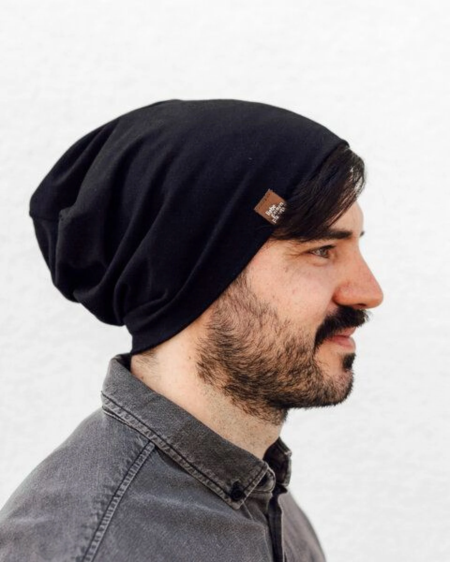 Liebe Deinen Planeten Bio Beanie in 3 Größen Herren & Damen in vielen Farben bequeme Jersey Mütze aus Bio Baumwollmix – Ansicht 2