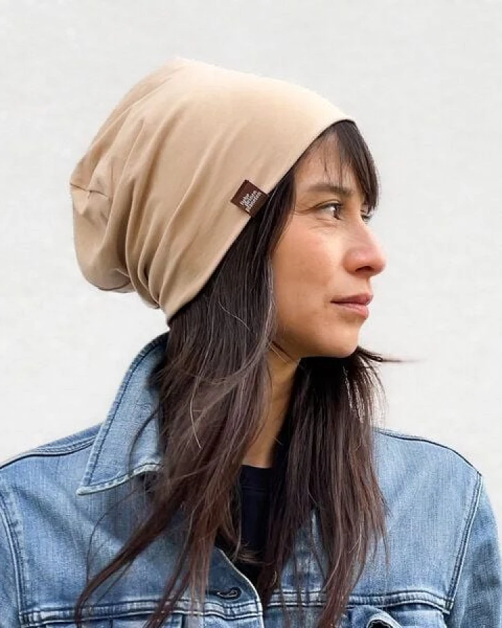 Liebe Deinen Planeten Bio Beanie in 3 Größen Herren & Damen in vielen Farben bequeme Jersey Mütze aus Bio Baumwollmix