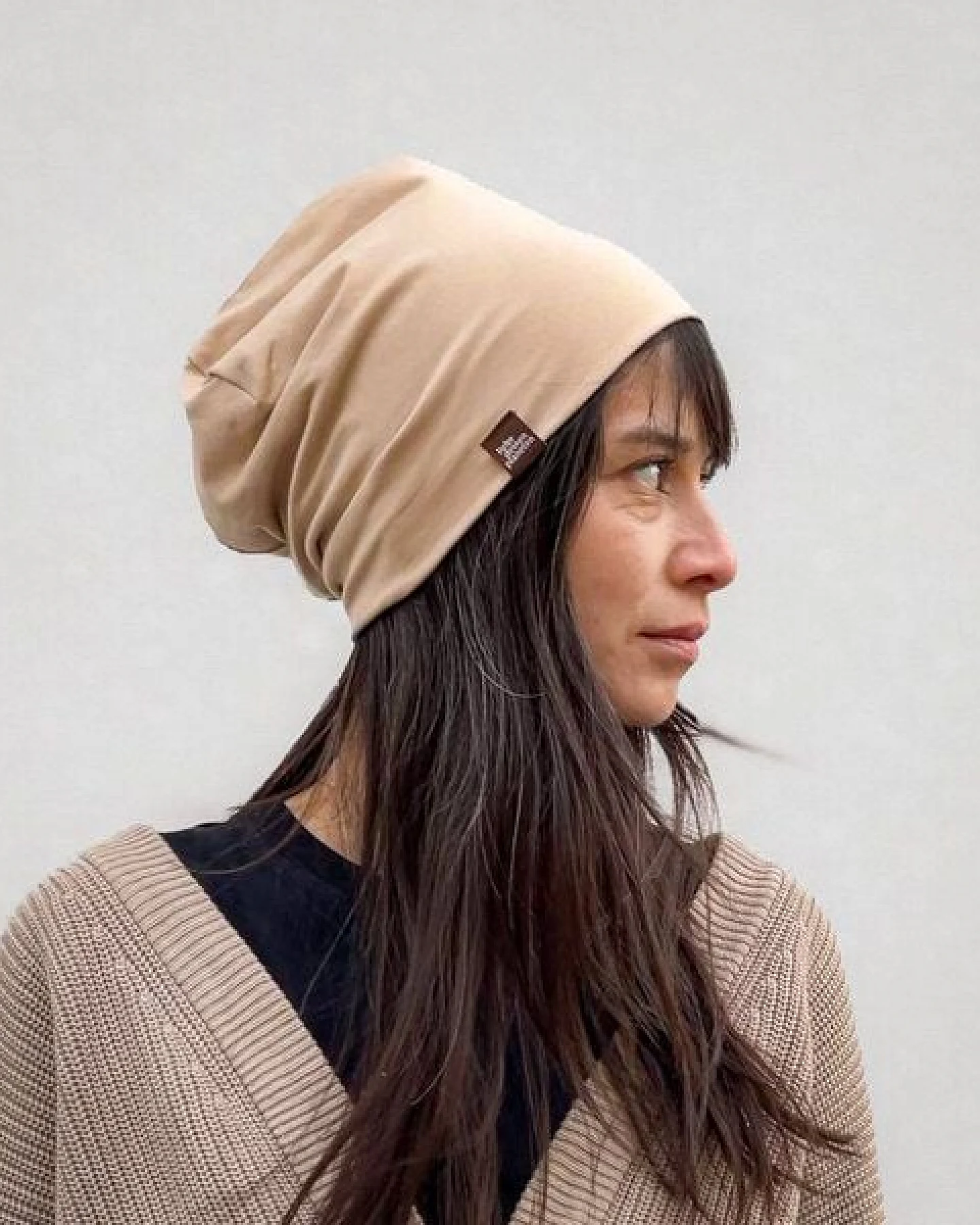 Liebe Deinen Planeten Bio Beanie in 3 Größen Herren & Damen in vielen Farben bequeme Jersey Mütze aus Bio Baumwollmix – Ansicht 4