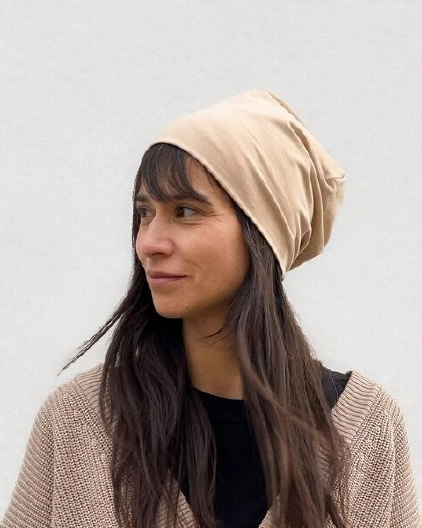 Liebe Deinen Planeten Bio Beanie in 3 Größen Herren & Damen in vielen Farben bequeme Jersey Mütze aus Bio Baumwollmix – Ansicht 2
