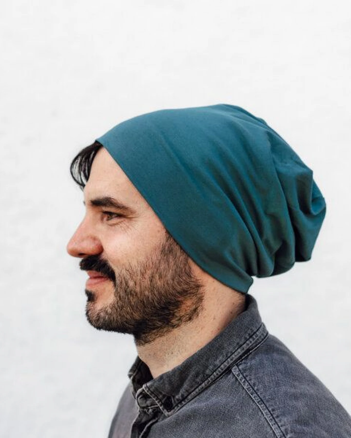Liebe Deinen Planeten Bio Beanie in 3 Größen Herren & Damen in vielen Farben bequeme Jersey Mütze aus Bio Baumwollmix – Ansicht 2