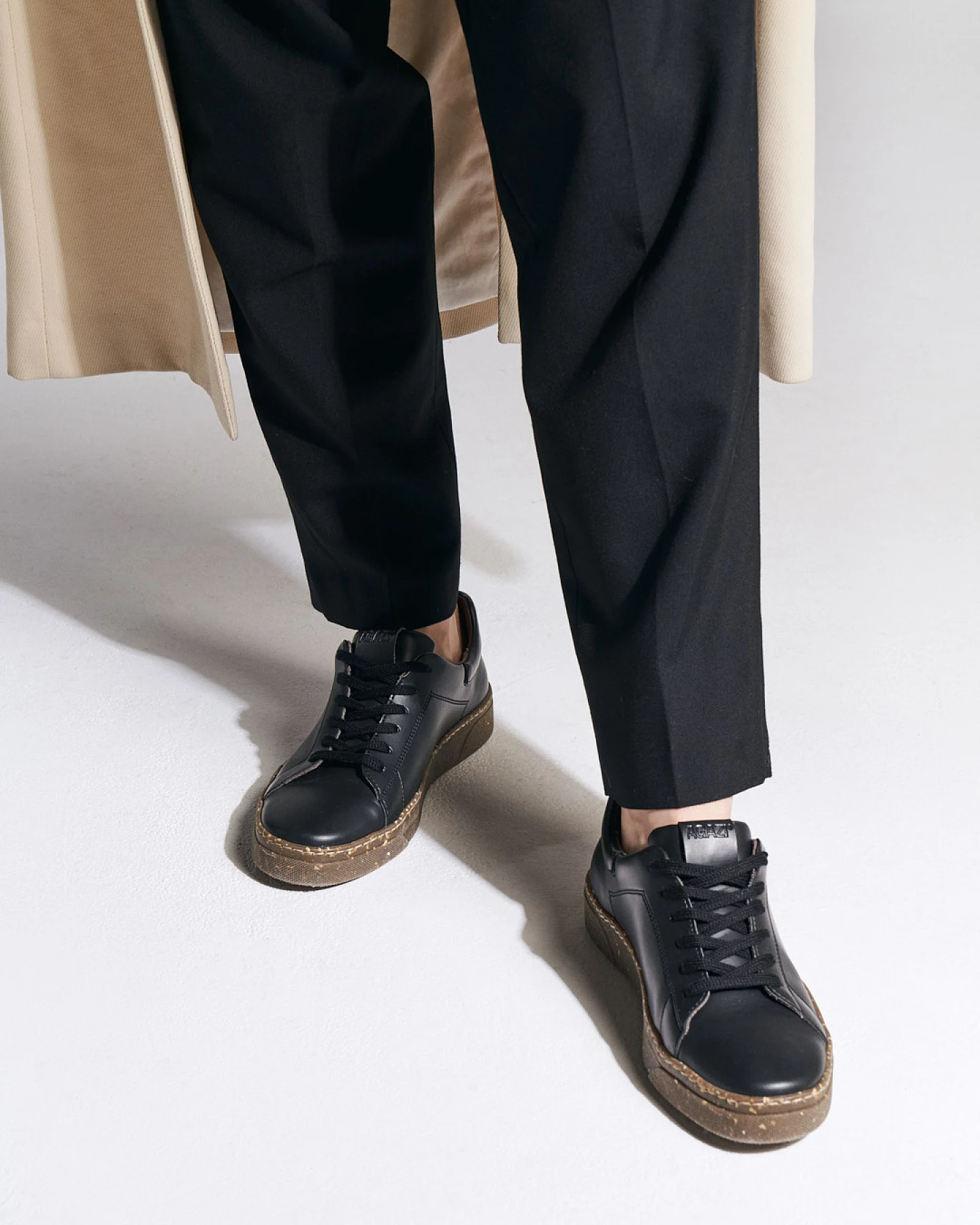 AGAZI Herren vegan Sneaker Jacob Schwarz – Ansicht 2