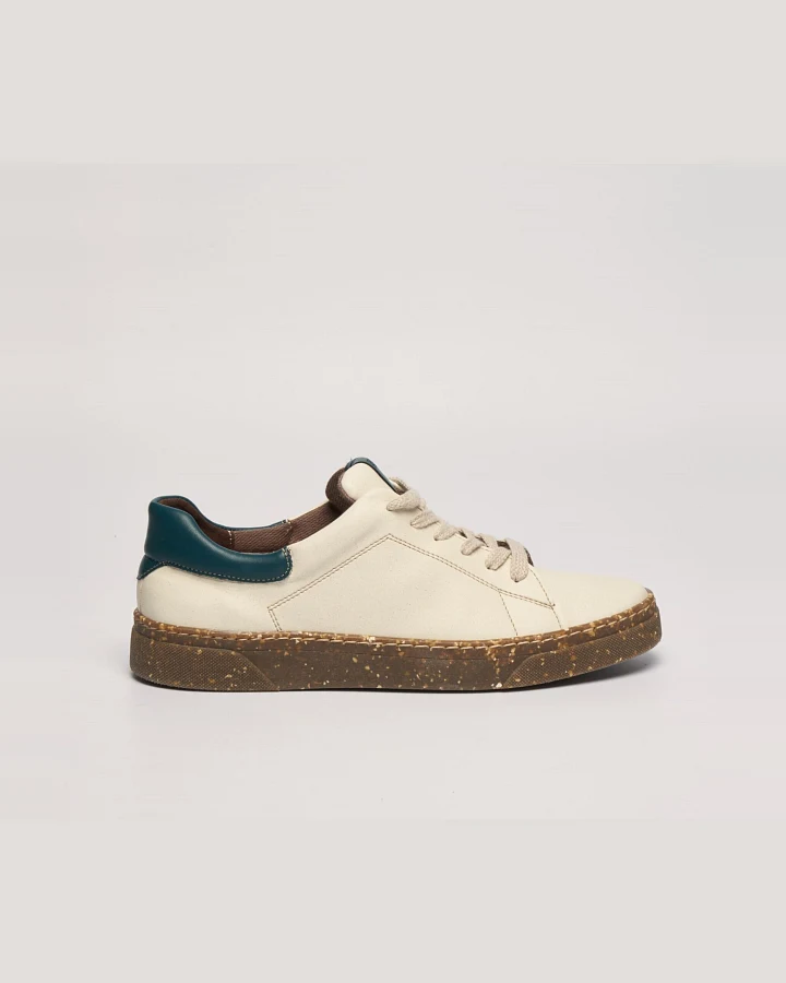 AGAZI Herren vegan Sneaker Jacob Beige + Grün