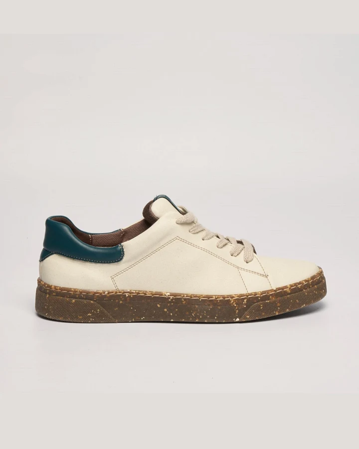 AGAZI Herren vegan Sneaker Jacob Beige + Grün