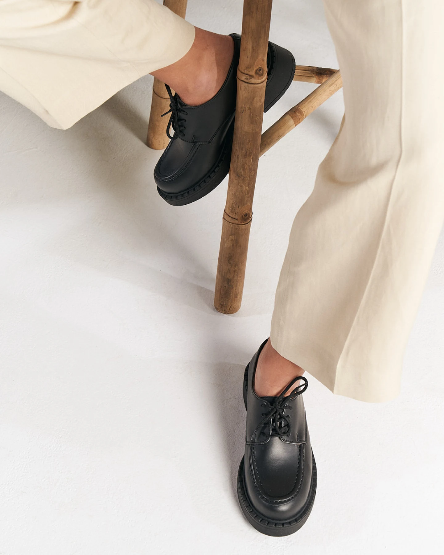 AGAZI Damen vegan Loafers Helen Schwarz – Ansicht 2