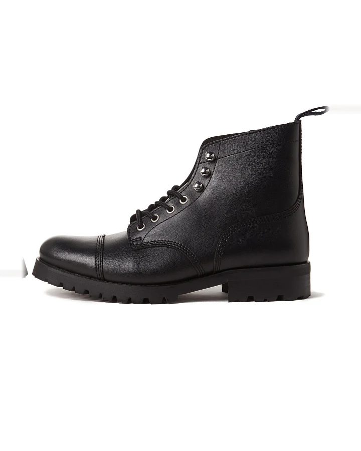 Will's Vegan Store Damen vegan Stiefel Wide Fit Schwarz