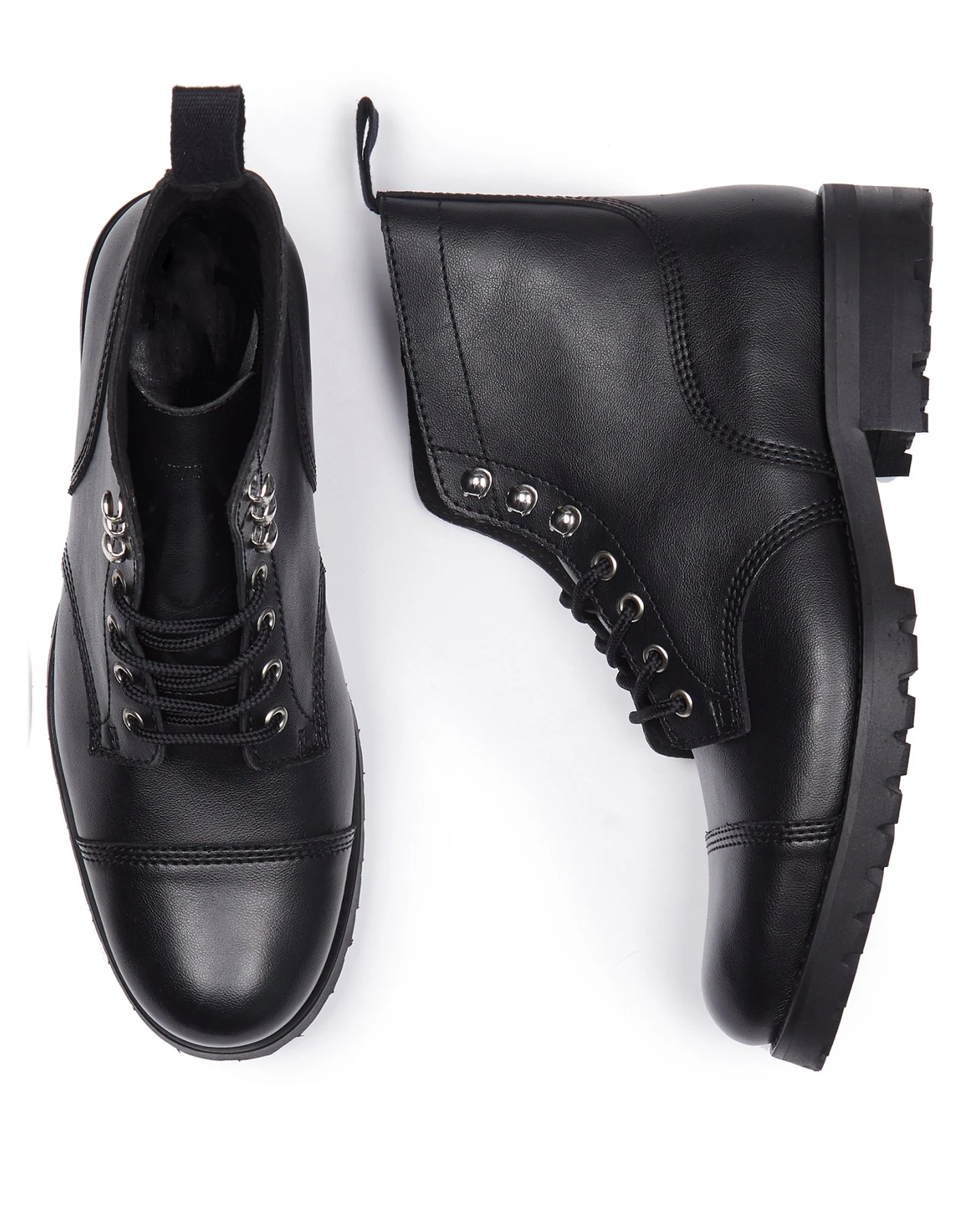 Will's Vegan Store Damen vegan Stiefel Wide Fit Schwarz – Ansicht 2