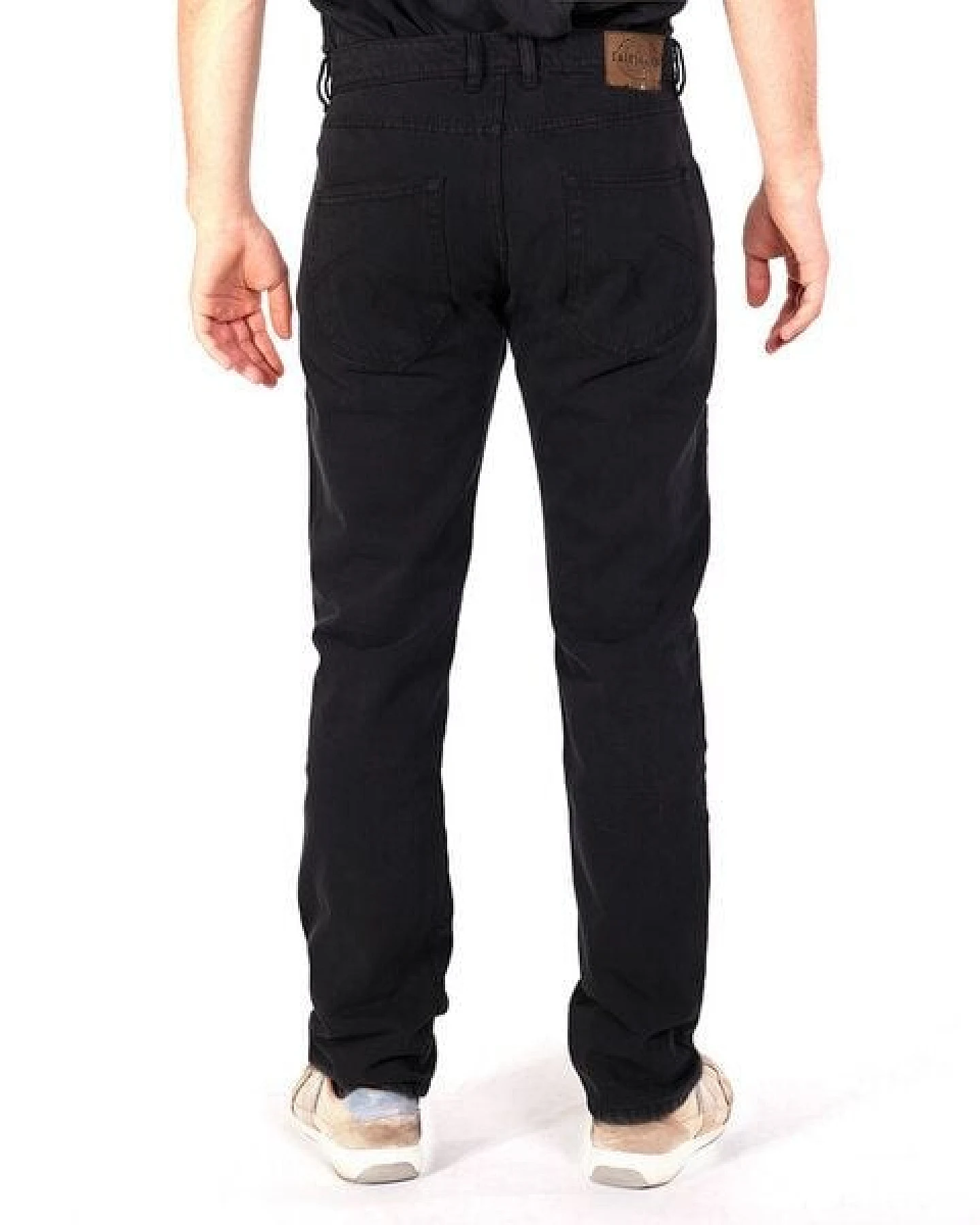 fairjeans schwarze basic Jeans REGULAR BLACK aus 100% Bio-Baumwolle ohne Elastan – Ansicht 4