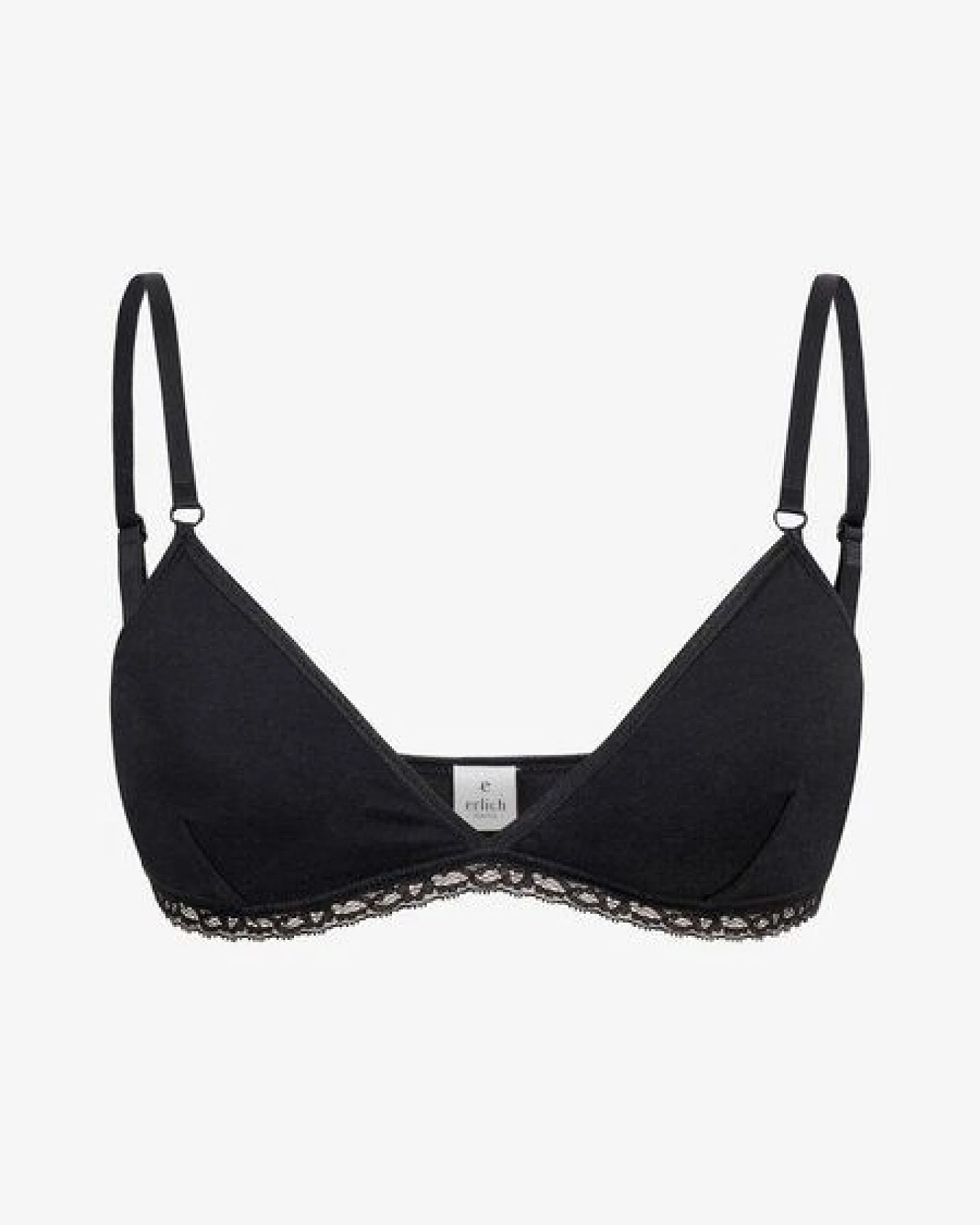 erlich textil Merle bügelloses Bustier mit Spitzenbund aus weichem Modal, made in Europe – Ansicht 3