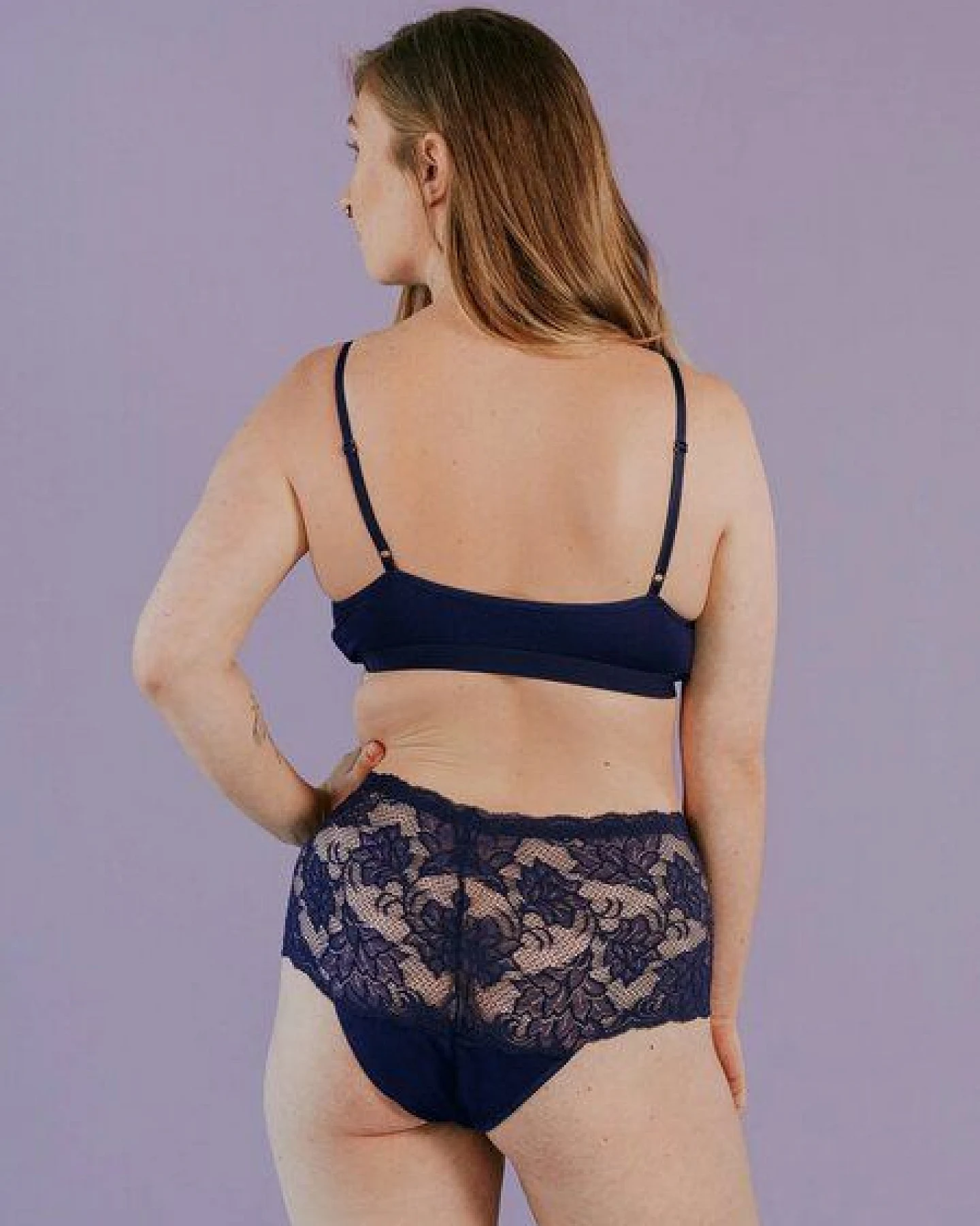 erlich textil Clara bügelloses Bustier mit Spitze und weichem Modal, made in Europe – Ansicht 4