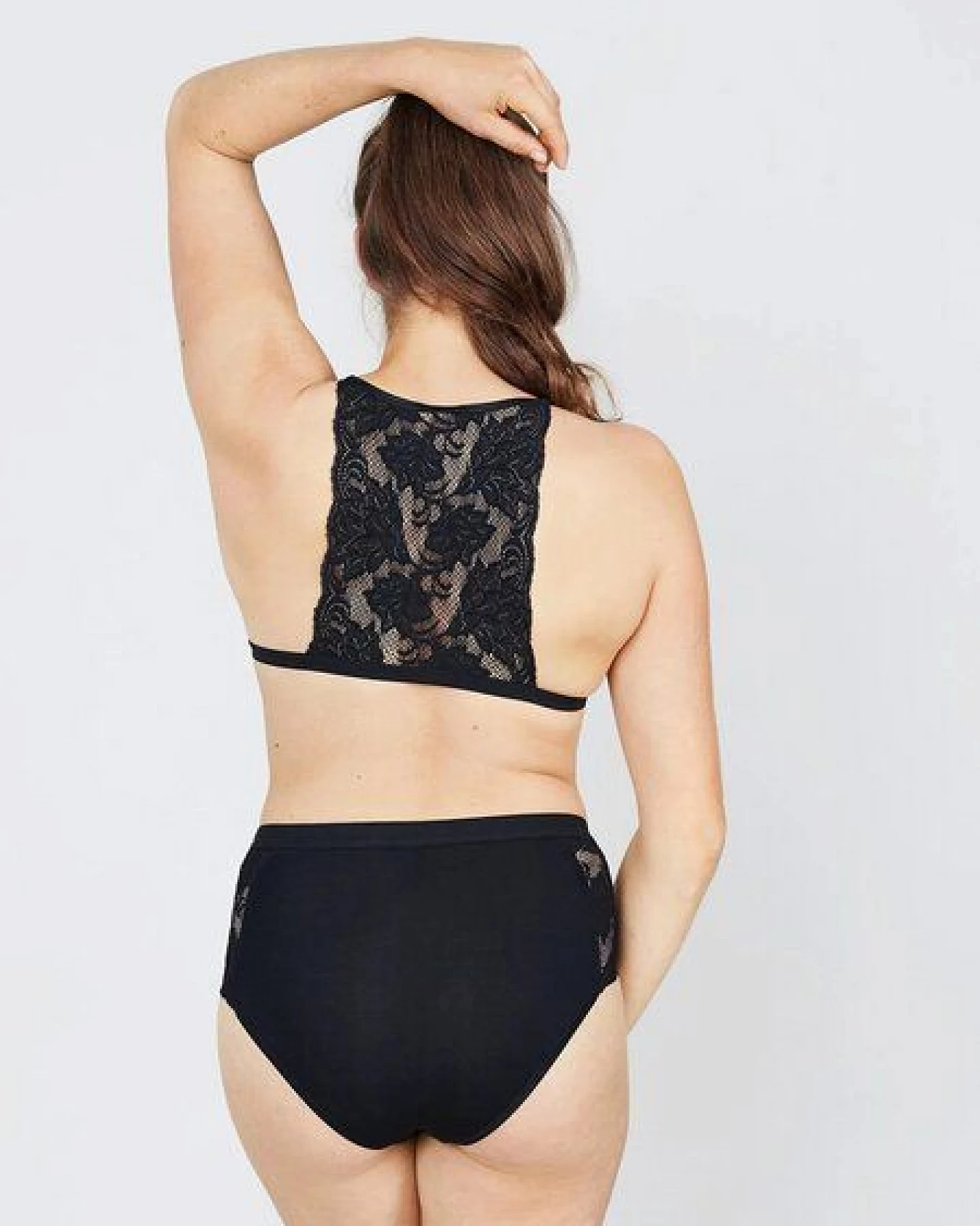erlich textil Mathilda bügelloses Bustier mit Spitze und weichem Modal, made in Europe – Ansicht 2