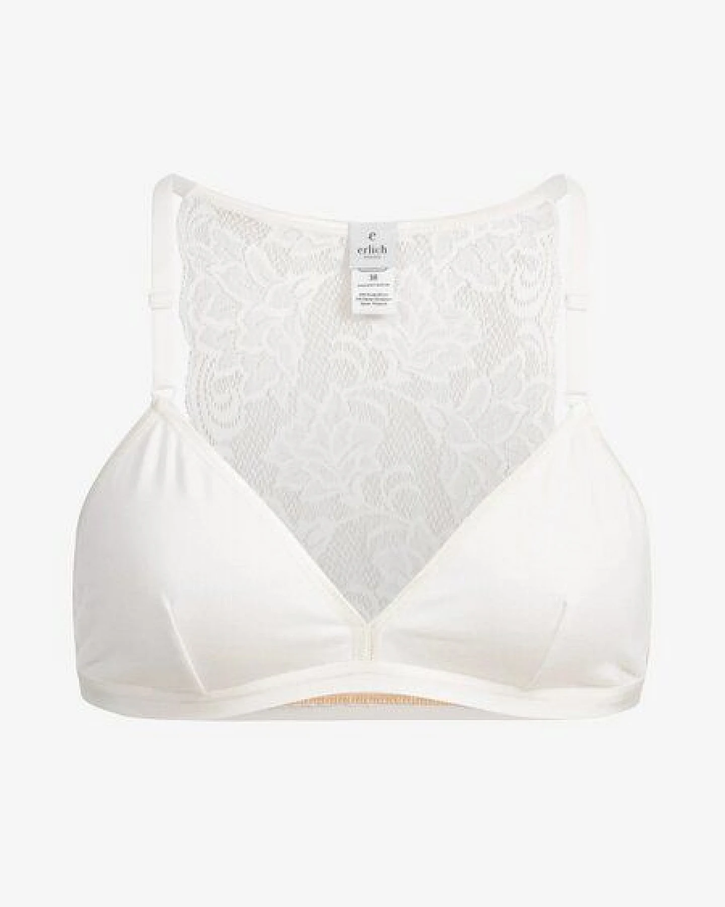 erlich textil Mathilda bügelloses Bustier mit Spitze und weichem Modal, made in Europe – Ansicht 4
