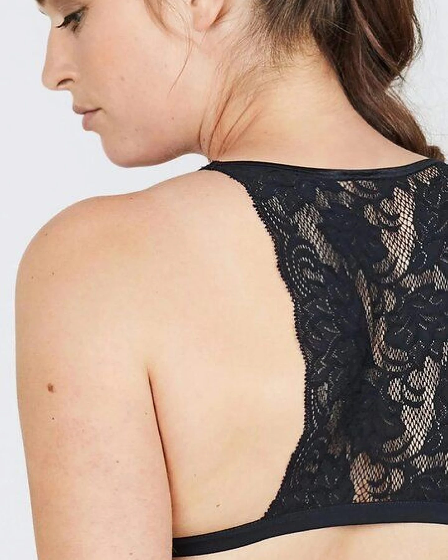 erlich textil Mathilda bügelloses Bustier mit Spitze und weichem Modal, made in Europe – Ansicht 3