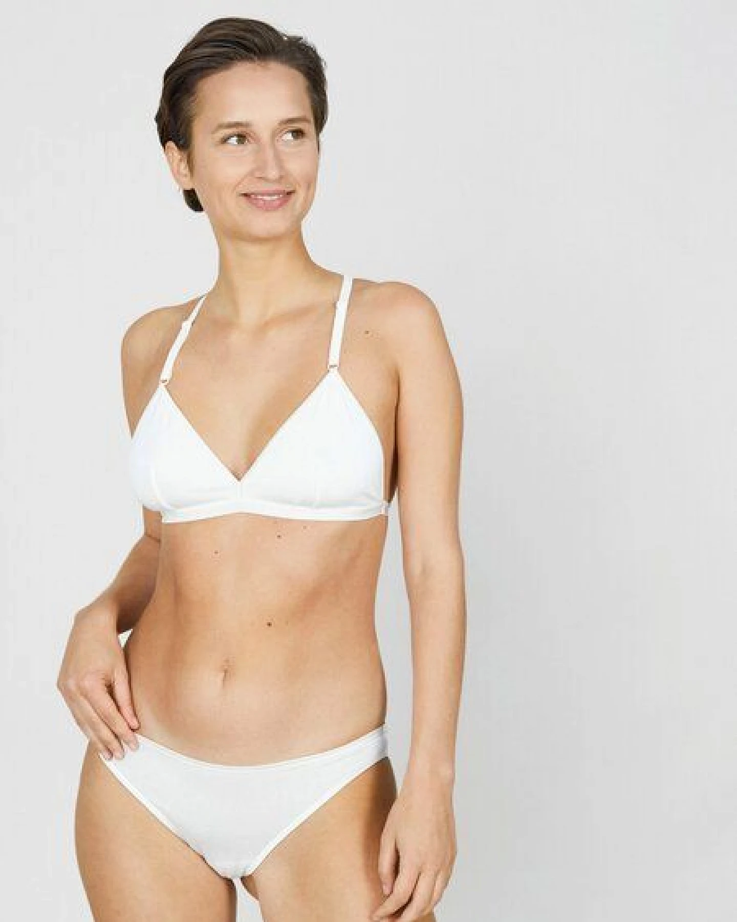 erlich textil Mathilda bügelloses Bustier mit Spitze aus weichem Modal, made in Europe – Ansicht 2