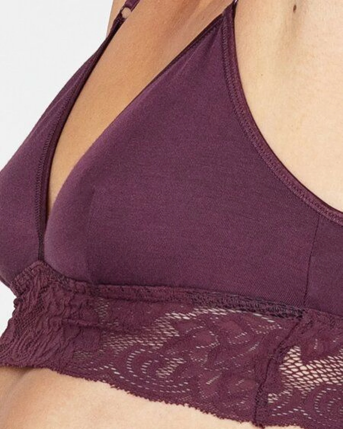erlich textil Amelie bügelloser BH mit Spitze, made in Europe – Ansicht 3