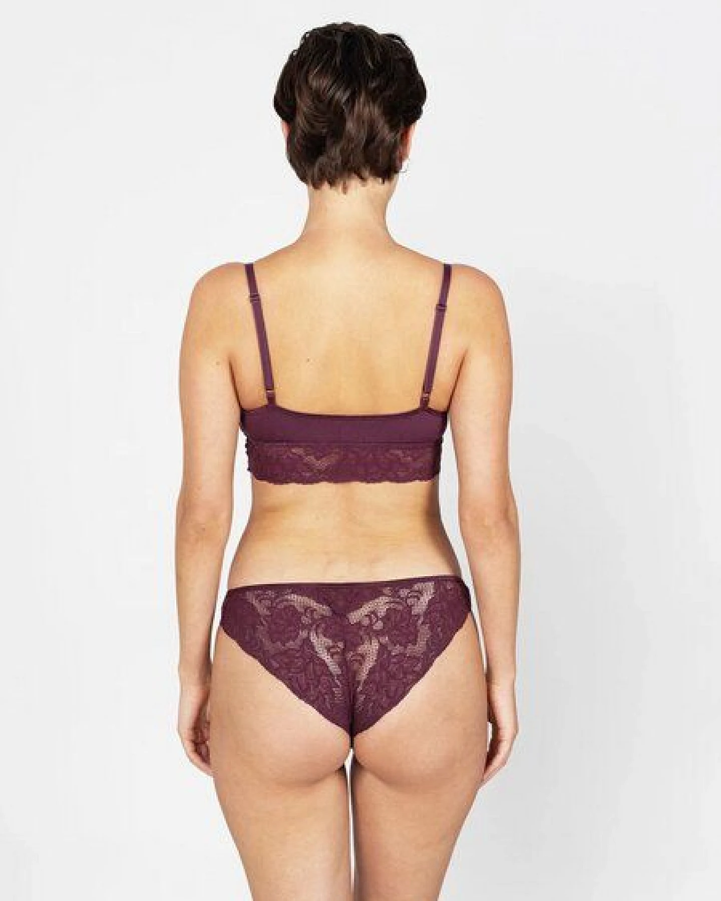 erlich textil Amelie bügelloser BH mit Spitze, made in Europe – Ansicht 2