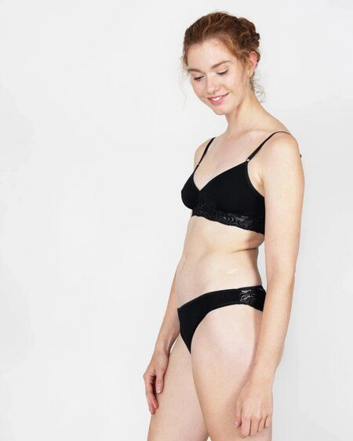 erlich textil Amelie bügelloser BH mit Spitze, made in Europe – Ansicht 4