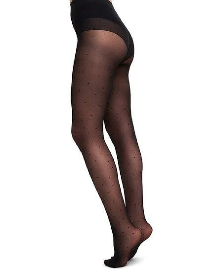 Swedish Stockings 40den Black - Strumpfhose - Doris Dots