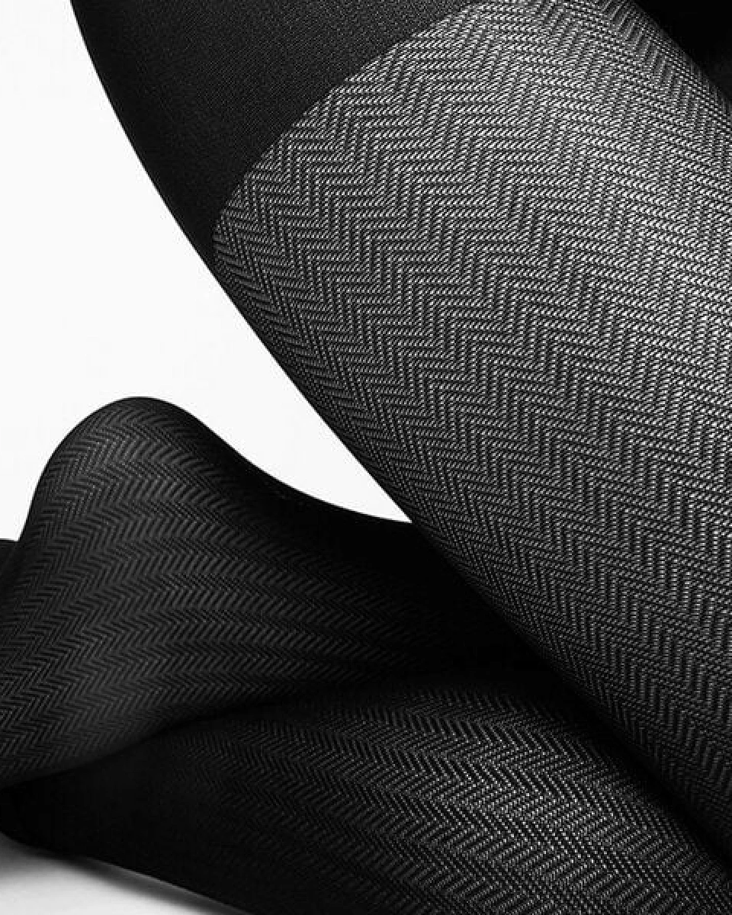 Swedish Stockings Strumpfhose Nina Fischgrät Schwarz – Ansicht 2