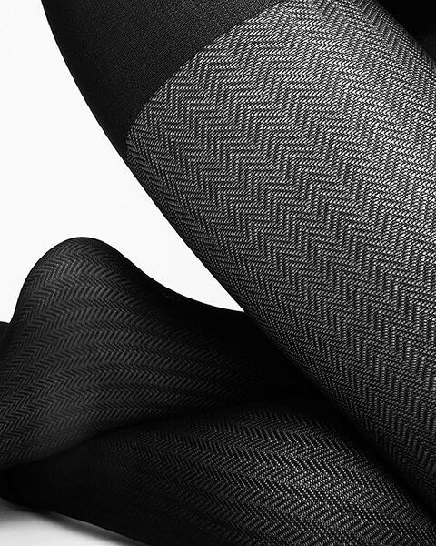 Swedish Stockings Strumpfhose Nina Fischgrät Schwarz – Ansicht 2