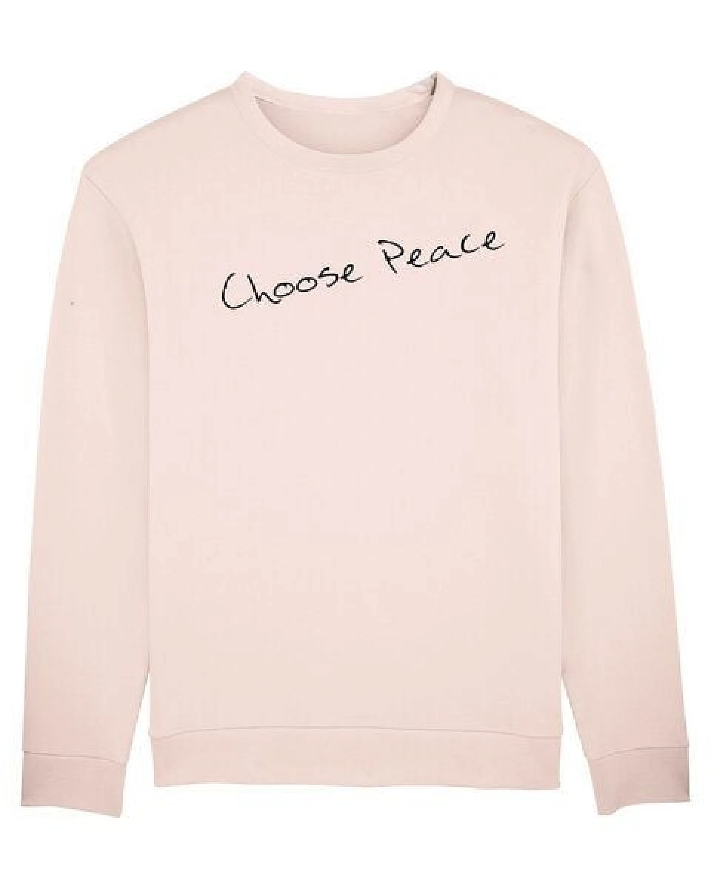 Human Family Bio Unisex Sweatshirt - Smooth "Choose Peace" – Ansicht 3